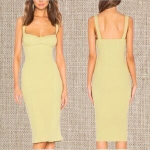 Bustier bodycon midi dress